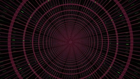 Dark Red Geometric Circle Grid Pattern. Stock Footage 333924488