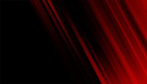 Dark red geometric stripes and lines abstract minimal tech background Stockillustratie