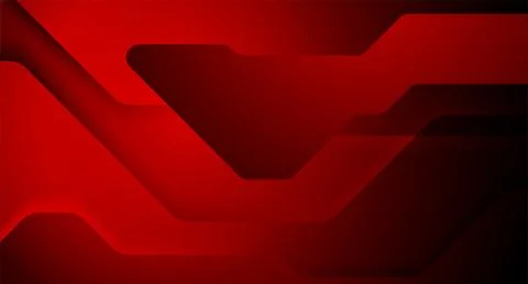 Dark red geometric tech abstract background Illustrazione stock