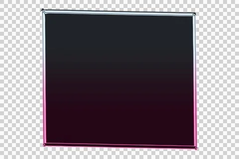 Dark red glossy rectangular frame with thin black border on white background イラスト素材