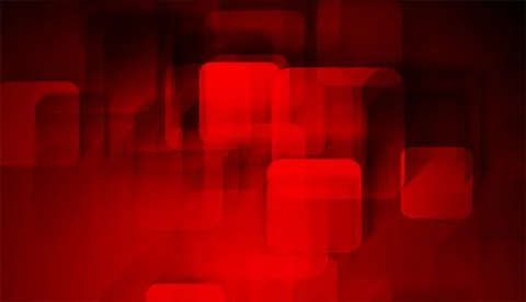 Dark red glossy squares abstract technology design Illustrazione stock