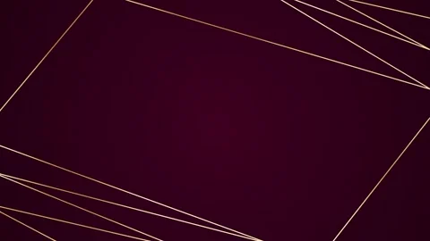Dark red gradient background with golden iridescent thread chaotically stretched Stock Footage 280136689