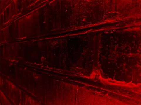 Dark red gradient texture of old red-hot brick wall, vector grunge Stockillustratie