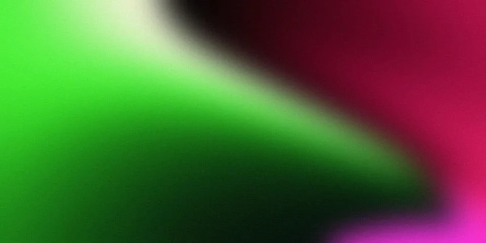Dark red green gradient background, noise texture Foto stock