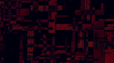 Dark Red Grids Figures Geometrical Backgound Stock Footage 64600890