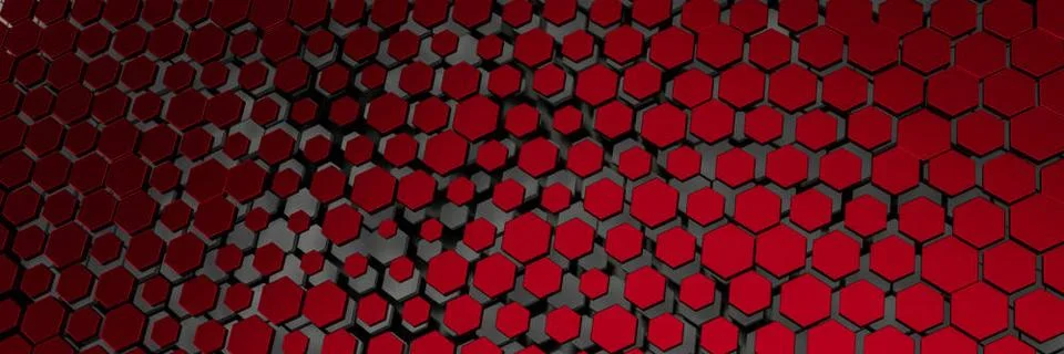 Dark red hexagon background 3d illustration of a dark red hexagon backgrou... Stock Photos