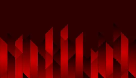 Dark red hi-tech geometric abstract background Stock Illustration