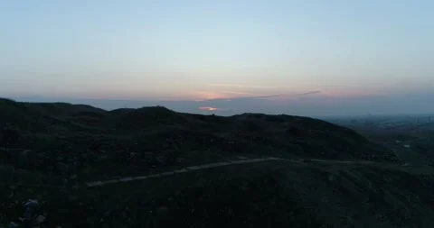 In dark Red Hill Archaeological Site  Teishebaini 10 Video stock 330491191