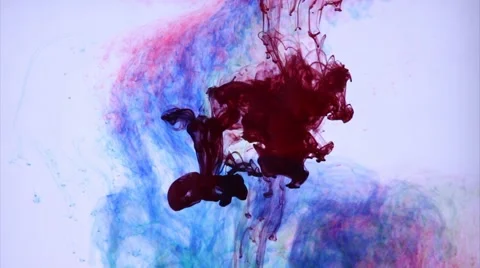 Dark Red Ink Drop Stockbeeldmateriaal 61125972