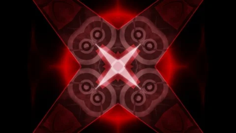Dark red kaleidoscope Stock Footage 97064255