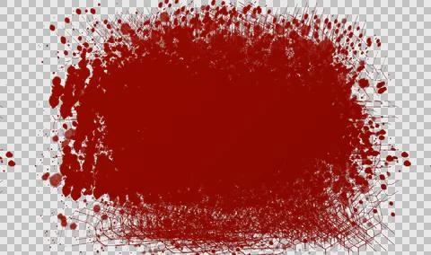 Dark red liquid splatter dominates Illustrazione stock