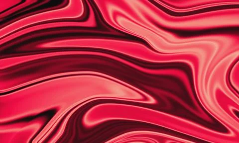 Dark Red Liquid Wave Abstract Grainy Silk Texture Background Stock Illustration