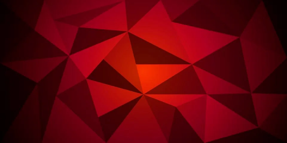 Dark Red Low poly crystal background. Polygon design pattern. Vector eps 10. Stock Illustration