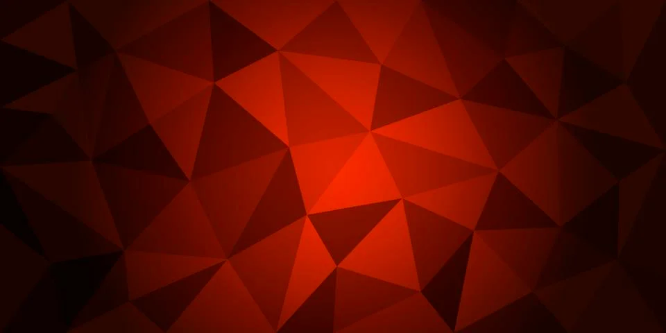 Dark Red Low poly crystal background. Polygon design pattern. Vector eps 10. Stock Illustration
