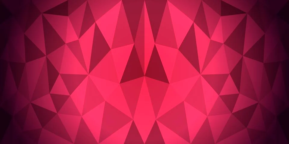 Dark Red Low poly crystal background. Polygon design pattern. Vector eps 10. Stock Illustration