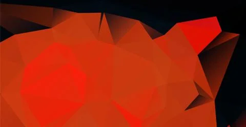 Dark red low polygonal vector background Stock Illustration