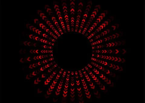 Dark red minimal circular arrows elements abstract geometric background Иллюстрация