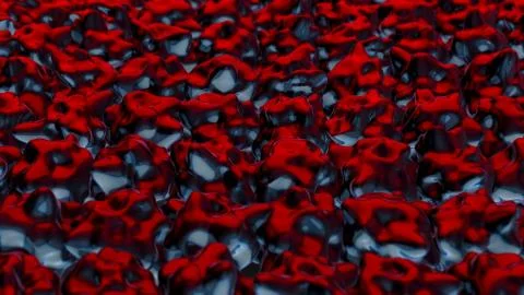 Dark red mysterious changing surface. Loop ready animation. Animation of the red Stock Illustration