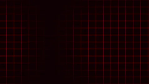 Dark red neon grid with moving radial spotlight effect Видео 335405058