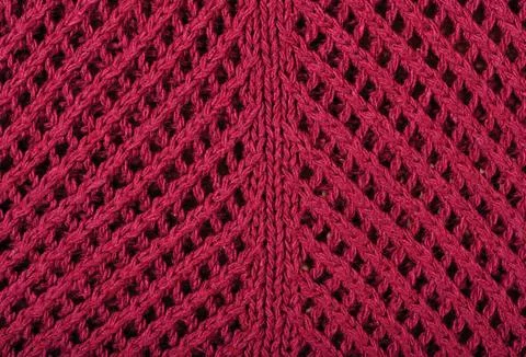 Dark red openwork stockinet background texture Stock Photos