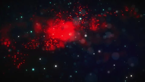 Dark Red Particles Bokeh Stock Footage 247819523
