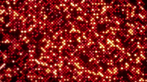 Dark red pattern in square style. Modern abstract loop animation 스톡 동영상 314817352
