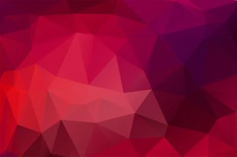 Dark red purple Low poly crystal background. Polygon design pattern. Low poly ve Illustrazione stock