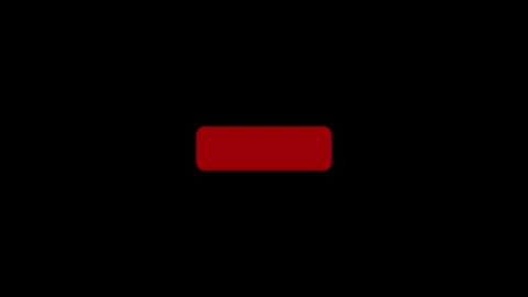 Dark Red Rectangular Button with Rounded Corners on Black Background rectan.. Stock Footage 321582774
