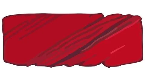 Dark red rectangular shape with diagonal brush strokes in grunge style. Ir... Stock Photos