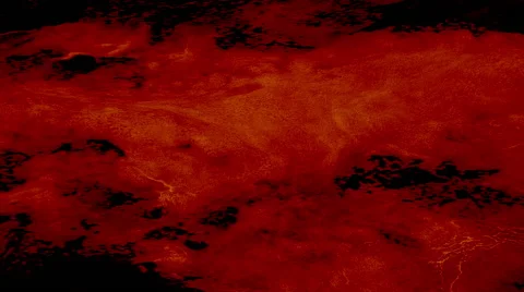 Dark red river with red foam flows. Slow Motion 120 fps Stock Footage 50408470