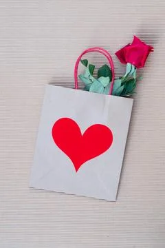 Dark red roses on table Stock Photos