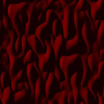 Dark red seamless abstraction with smooth, convex, vertical shapes.  Stock Illustration