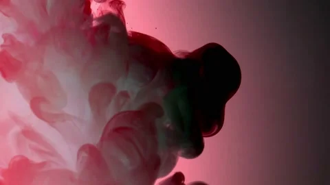 Dark red smoke, on a black red background, smooth, steam Stock Footage 154766371