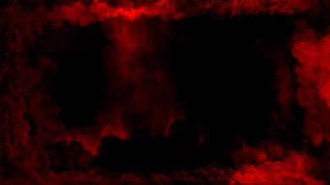 Dark red smoke or clouds square frame for content Stock Illustration