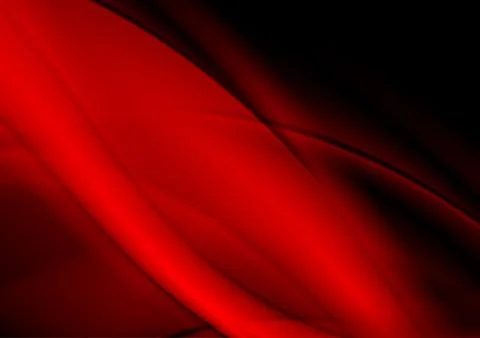 Dark red smooth blurred waves abstract background Stock Illustration