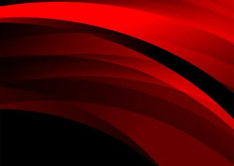 Dark red smooth glossy wavy abstract elegant background Stock Illustration