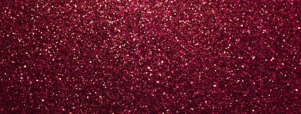 Dark red sparkling background from small sequins, macro. Shiny wine glitter b Stock Illustration