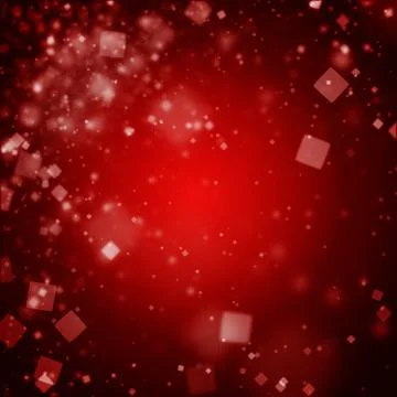 Dark red square bokeh defocused lights Stock Illustration