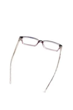 Dark red square eyeglass frames Stock Photos