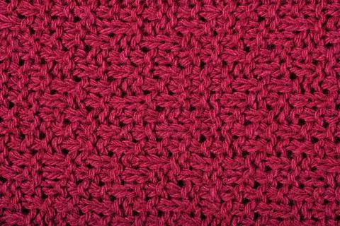 Dark red stockinet background texture Stock Photos