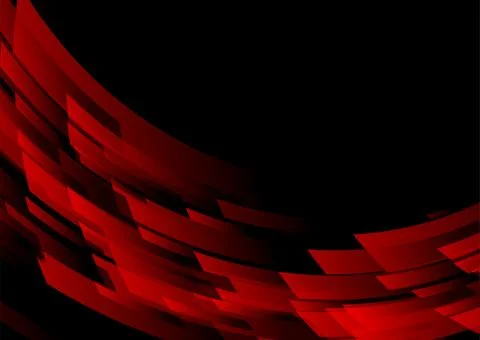Dark red stripes geometric tech abstract background Stock Illustration