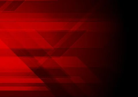 Dark red tech geometric abstract background Illustrazione stock