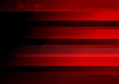 Dark red tech geometric abstract background Stockillustratie