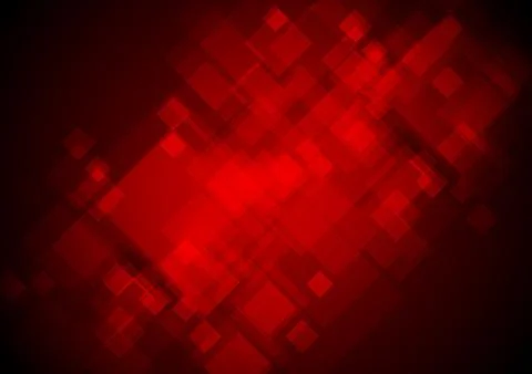 Dark red tech geometric squares abstract background イラスト素材