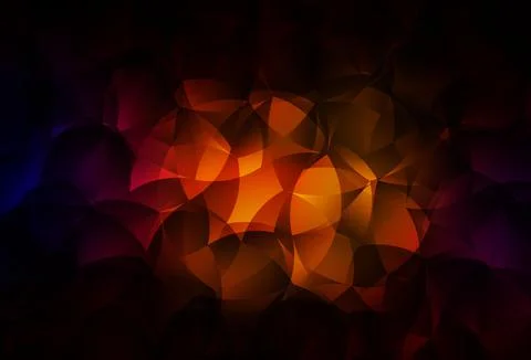 Dark Red vector abstract mosaic pattern. Stock Illustration