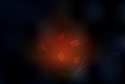 Dark Red vector abstract pattern with trees, branches. Illustrazione stock