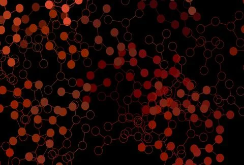 Dark Red vector backdrop with artificial intelligence data. イラスト素材