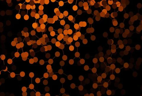 Dark Red vector backdrop with artificial intelligence data. 스톡 일러스트