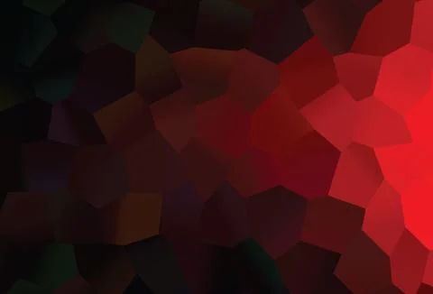 Dark Red vector backdrop with hexagons. Stock Illustration