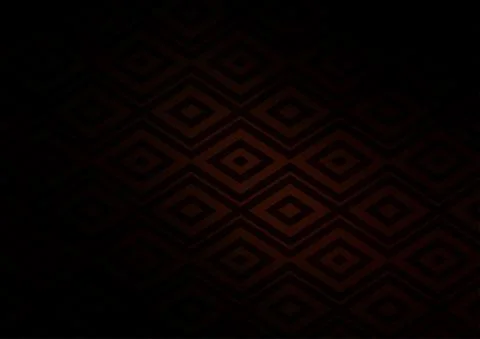 Dark Red vector backdrop with lines, cubes. Illustrazione stock